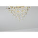 Canada LED 16 inch Gold Semi Flush Mount Ceiling Light